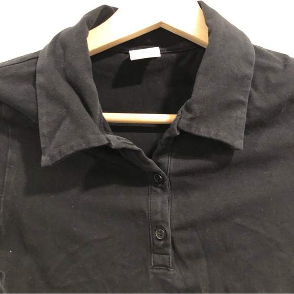 TNA black short sleeve collared t shirt. XS. - Picture 1 of 5